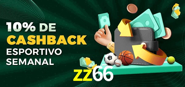 10% de bônus de cashback na zz66